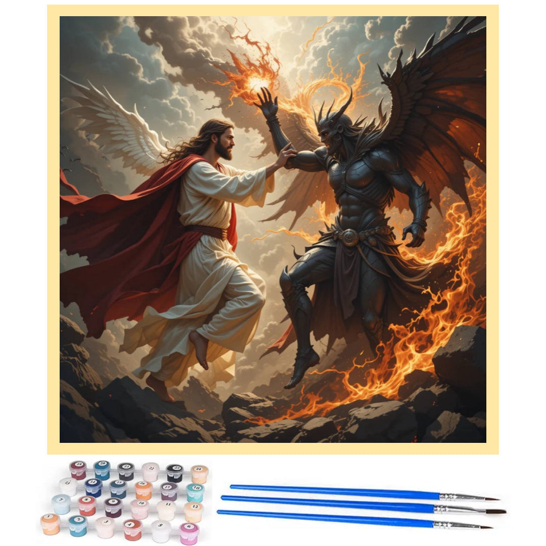 jesus-versus-satan-paint-by-number-kit