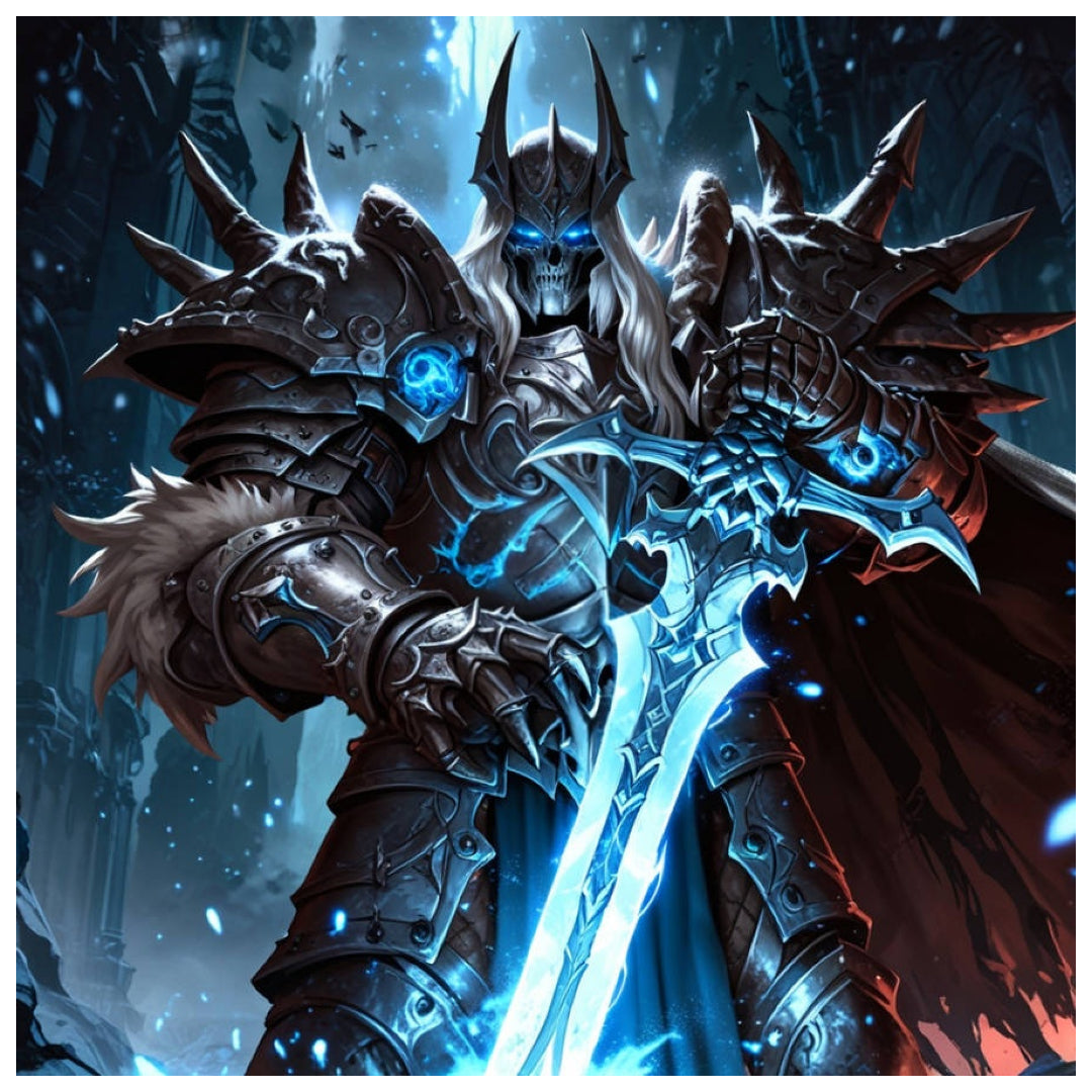 king-arthas-warcraft-paint-by-number-kit