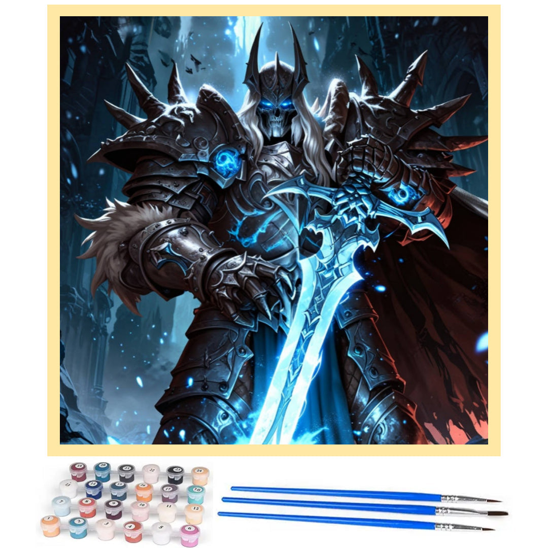 king-arthas-warcraft-paint-by-number-kit