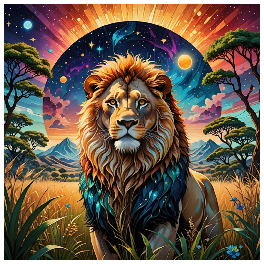 king-of-the-grassland-lion-paint-by-number-kit