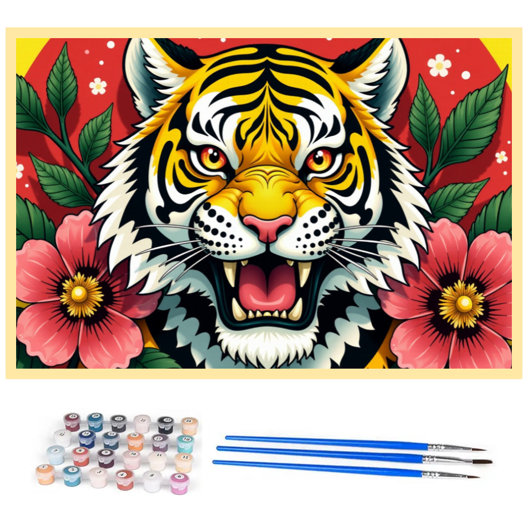 king-tiger-paint-by-number-kit