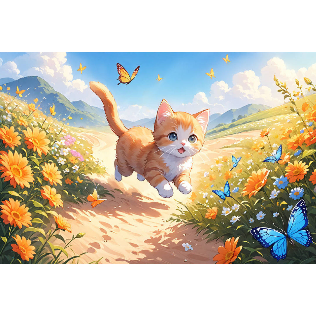 kitten-and-butterflies-paint-by-number-kit