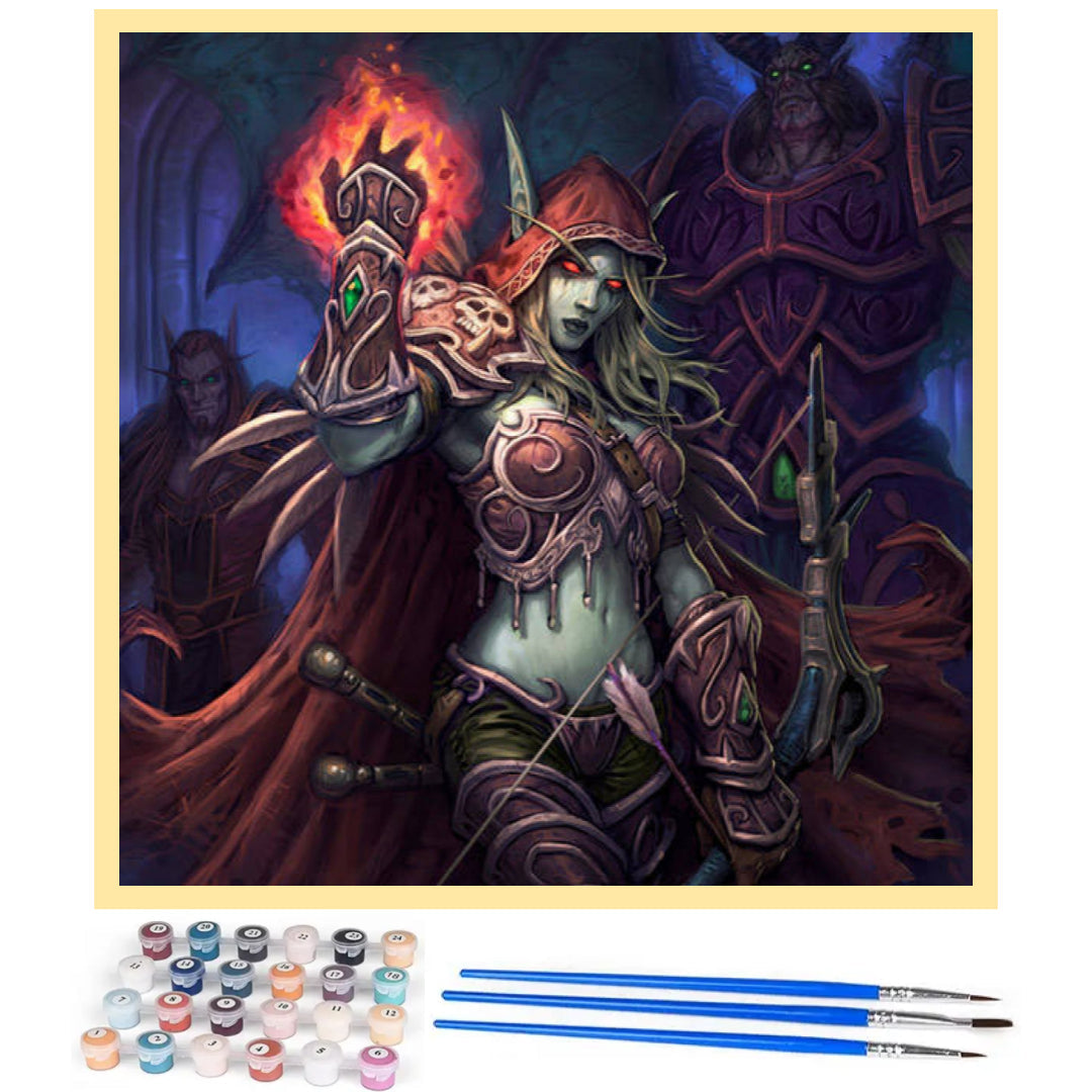 lady-of-undercity-sylvanas-paint-by-number-kit