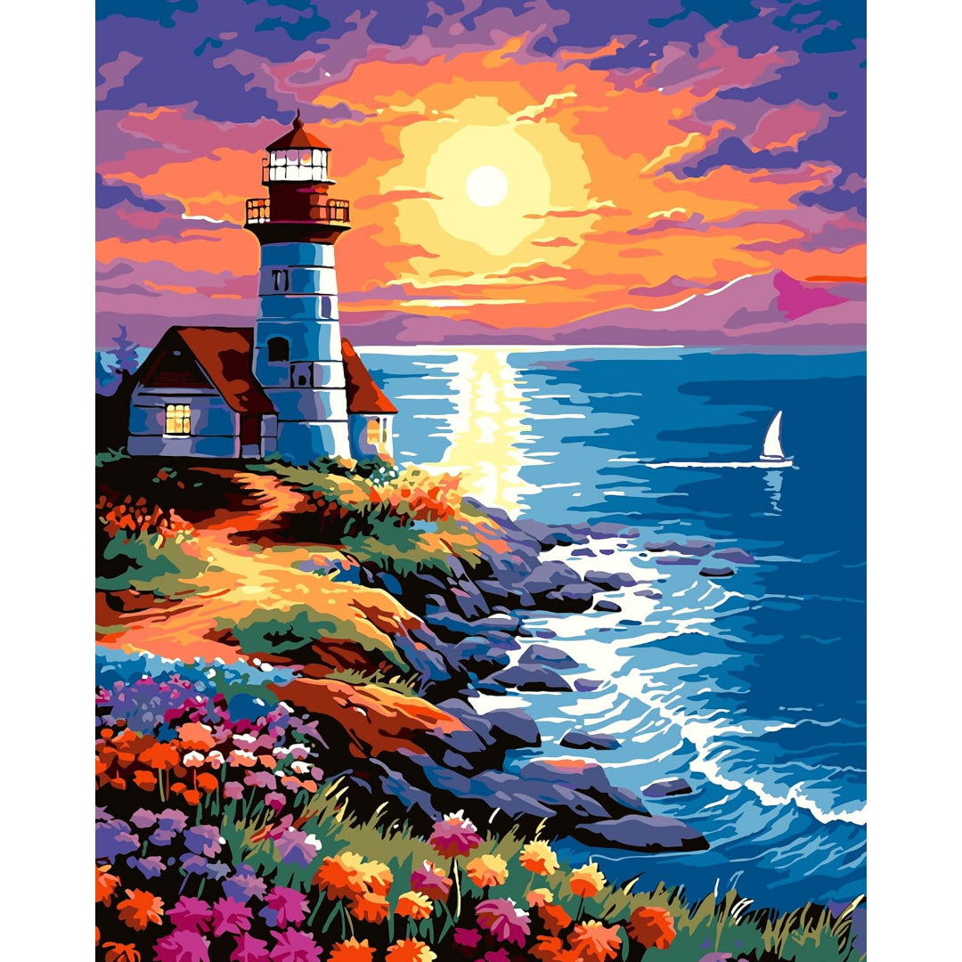 lighthouse-sunset-paint-by-number-kit