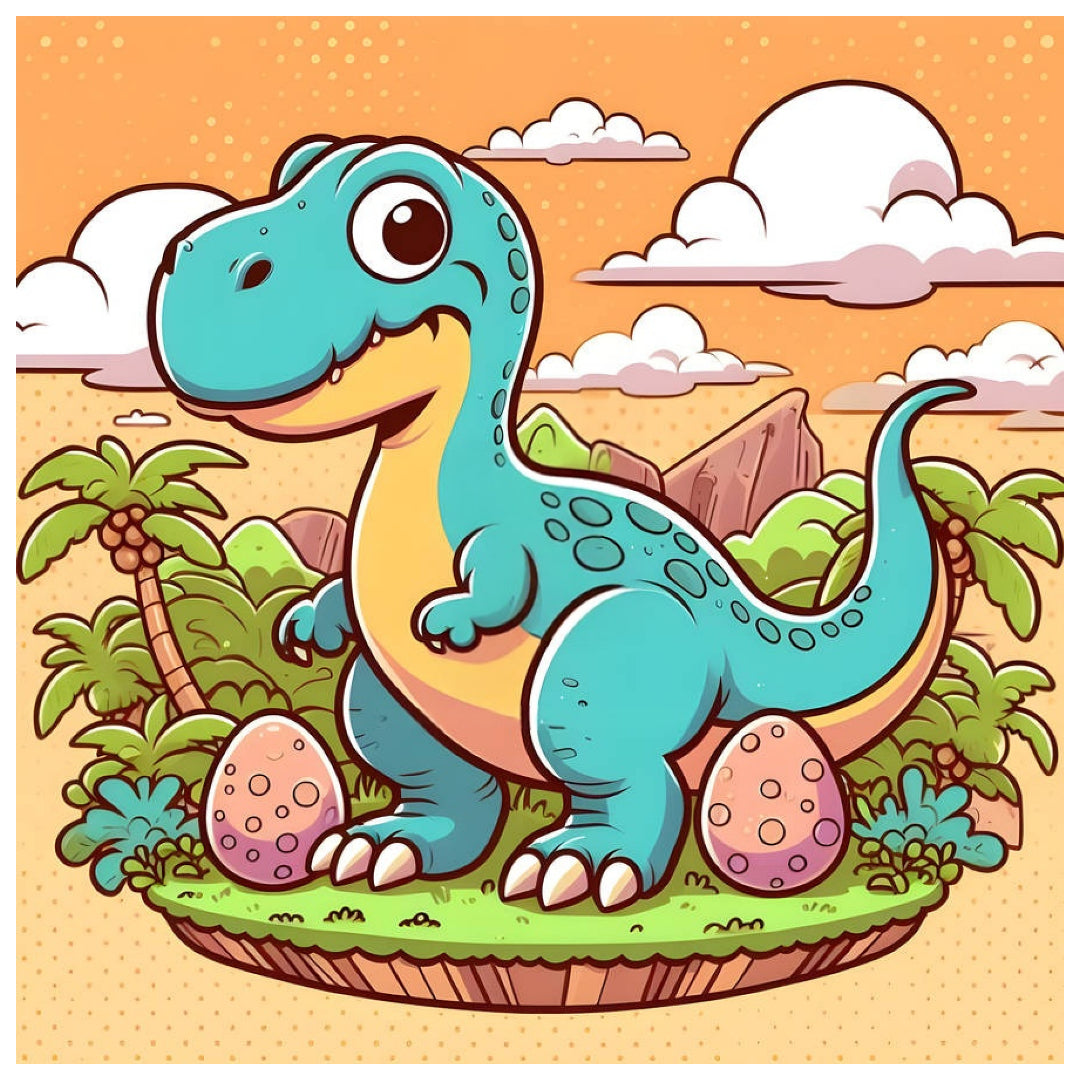 little-dinosaur-island-paint-by-number-kit