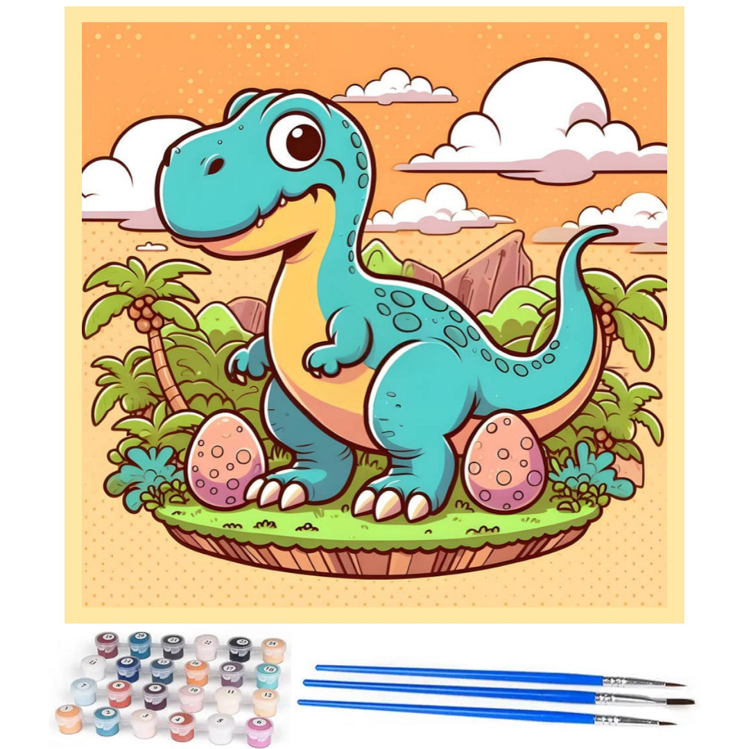 little-dinosaur-island-paint-by-number-kit