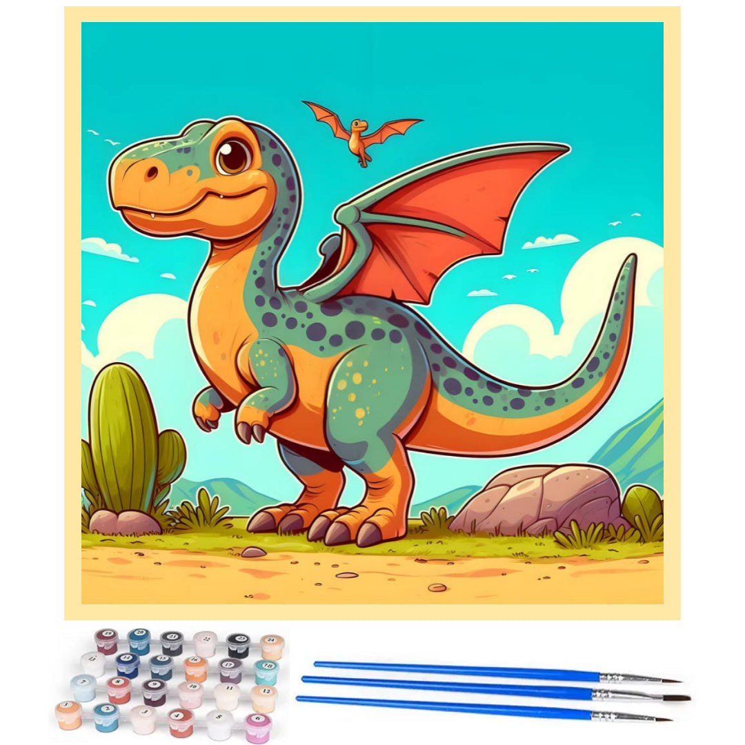 little-dinosaur-learns-to-fly-paint-by-number-kit