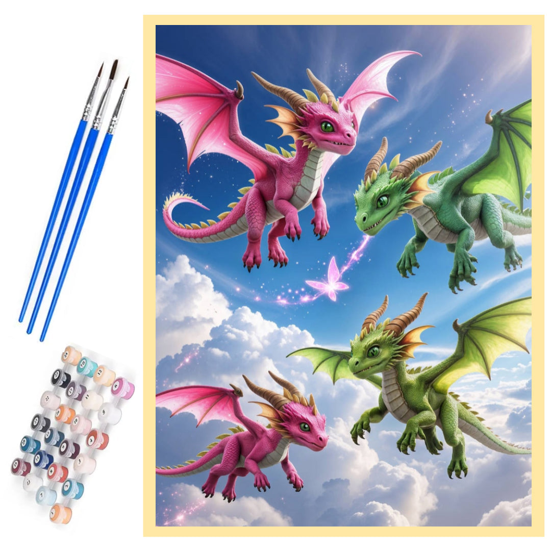 little-dragons-fly-to-the-sky-paint-by-number-kit