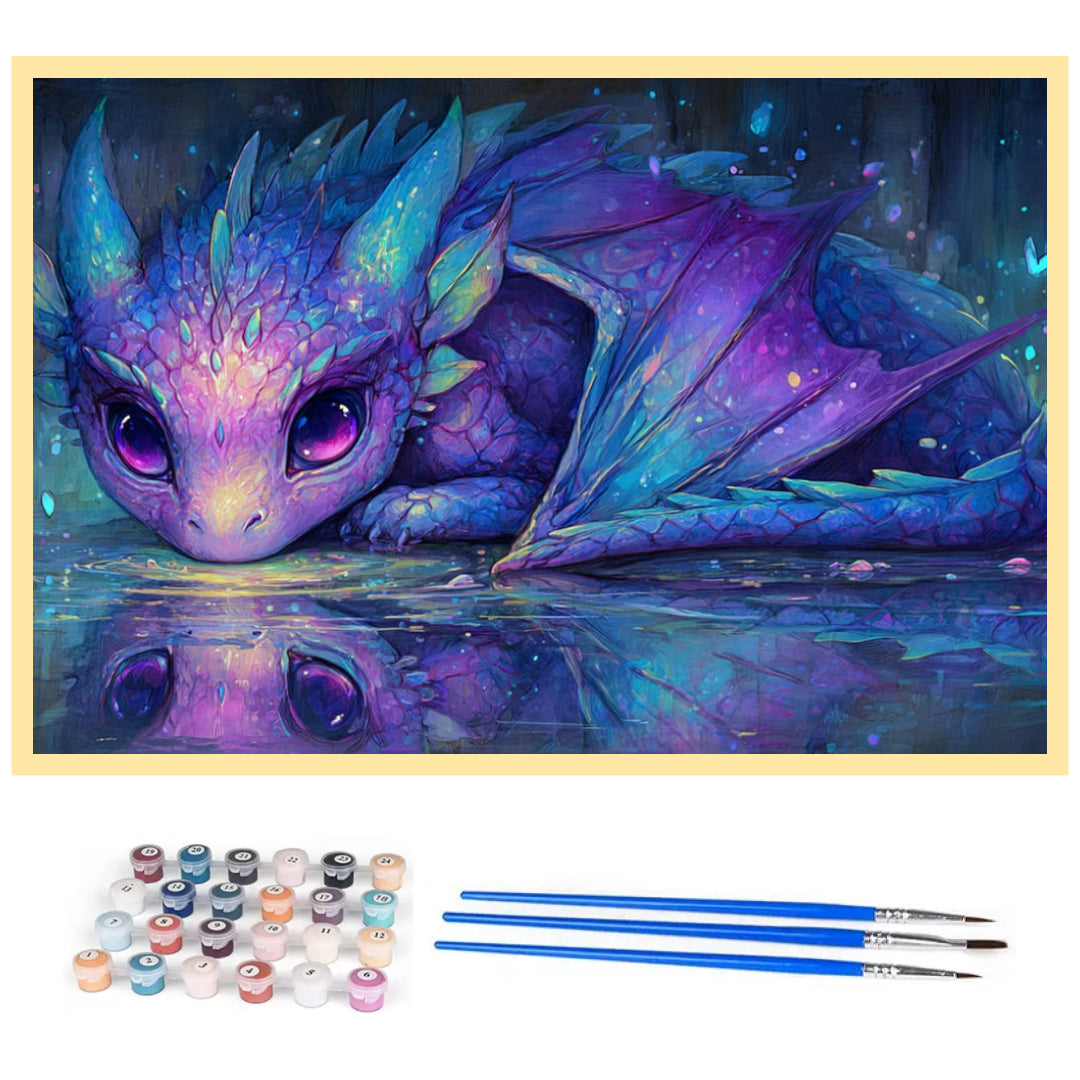 little-forest-dragon-paint-by-number-kit