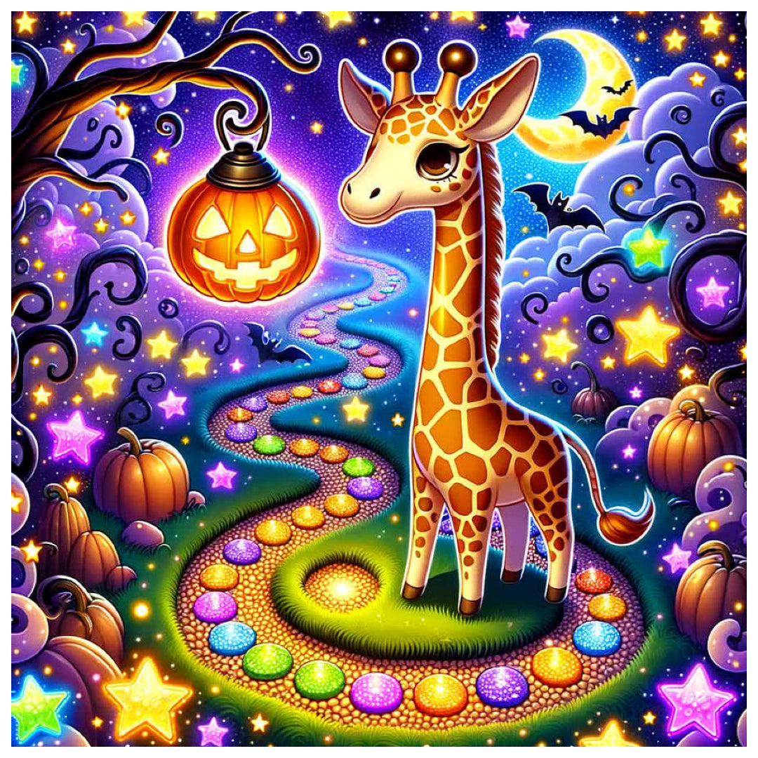 little-giraffe-at-halloween-paint-by-number-kit