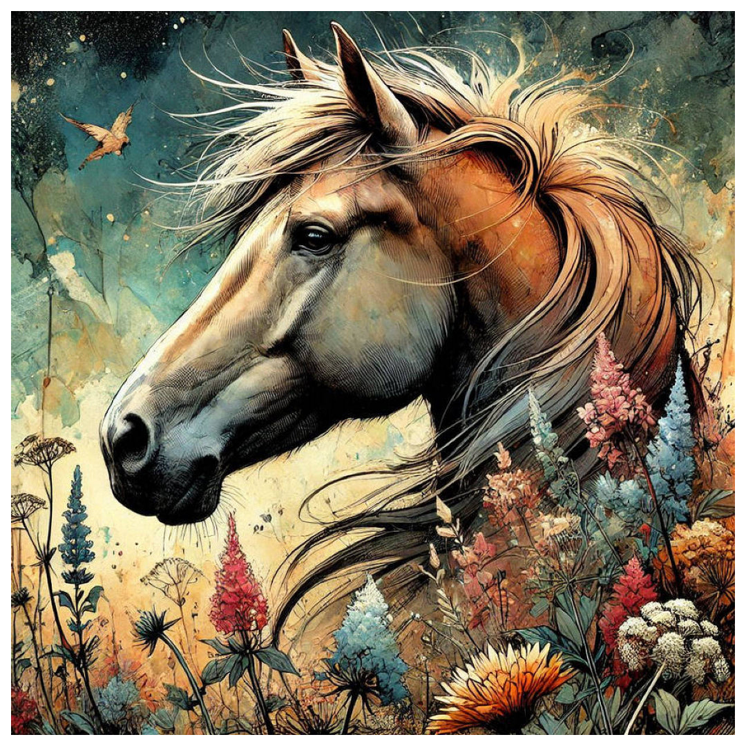 lonely-horse-paint-by-number-kit