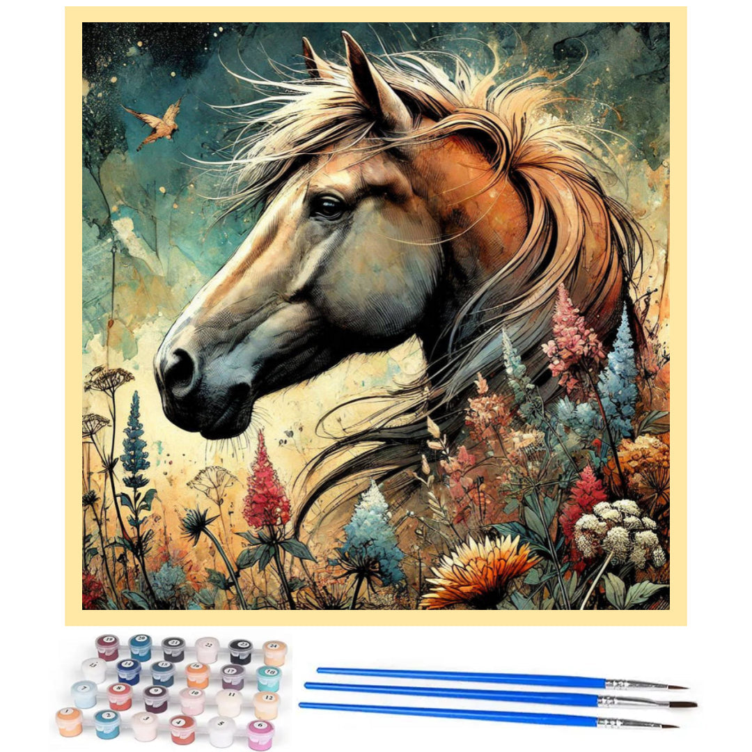 lonely-horse-paint-by-number-kit