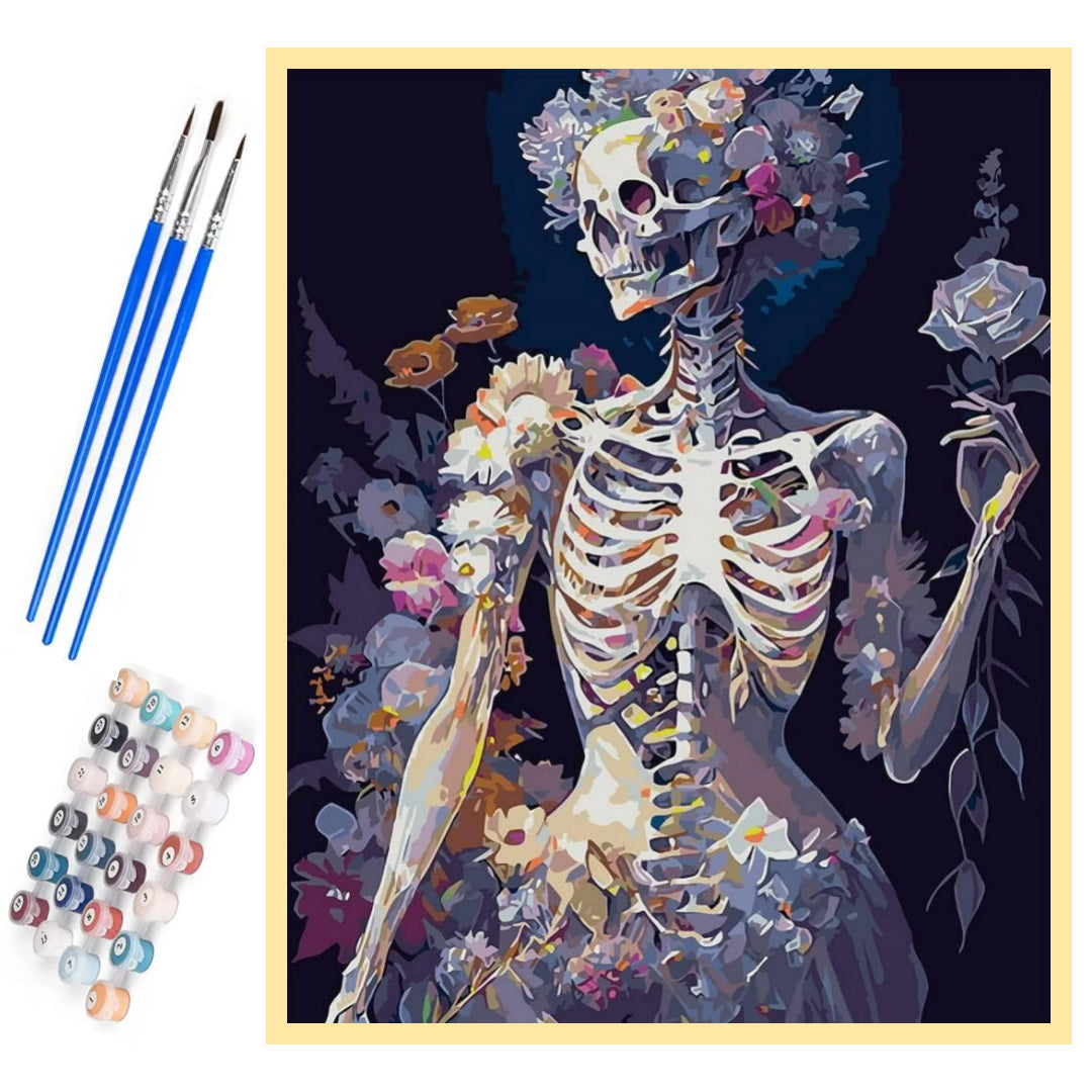 floral-skeleton-paint-by-number-kit