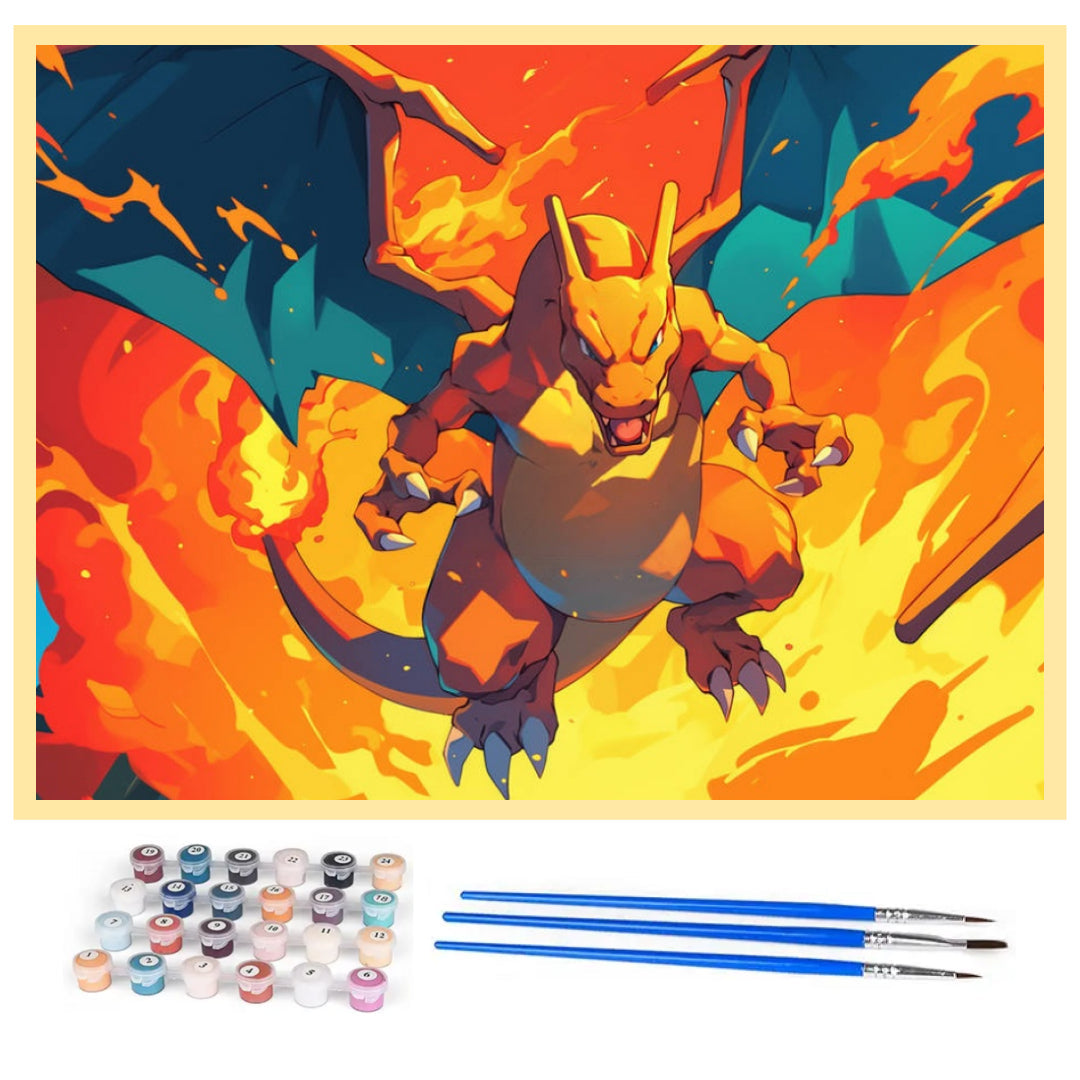 lord-of-fire-charizard-paint-by-number-kit