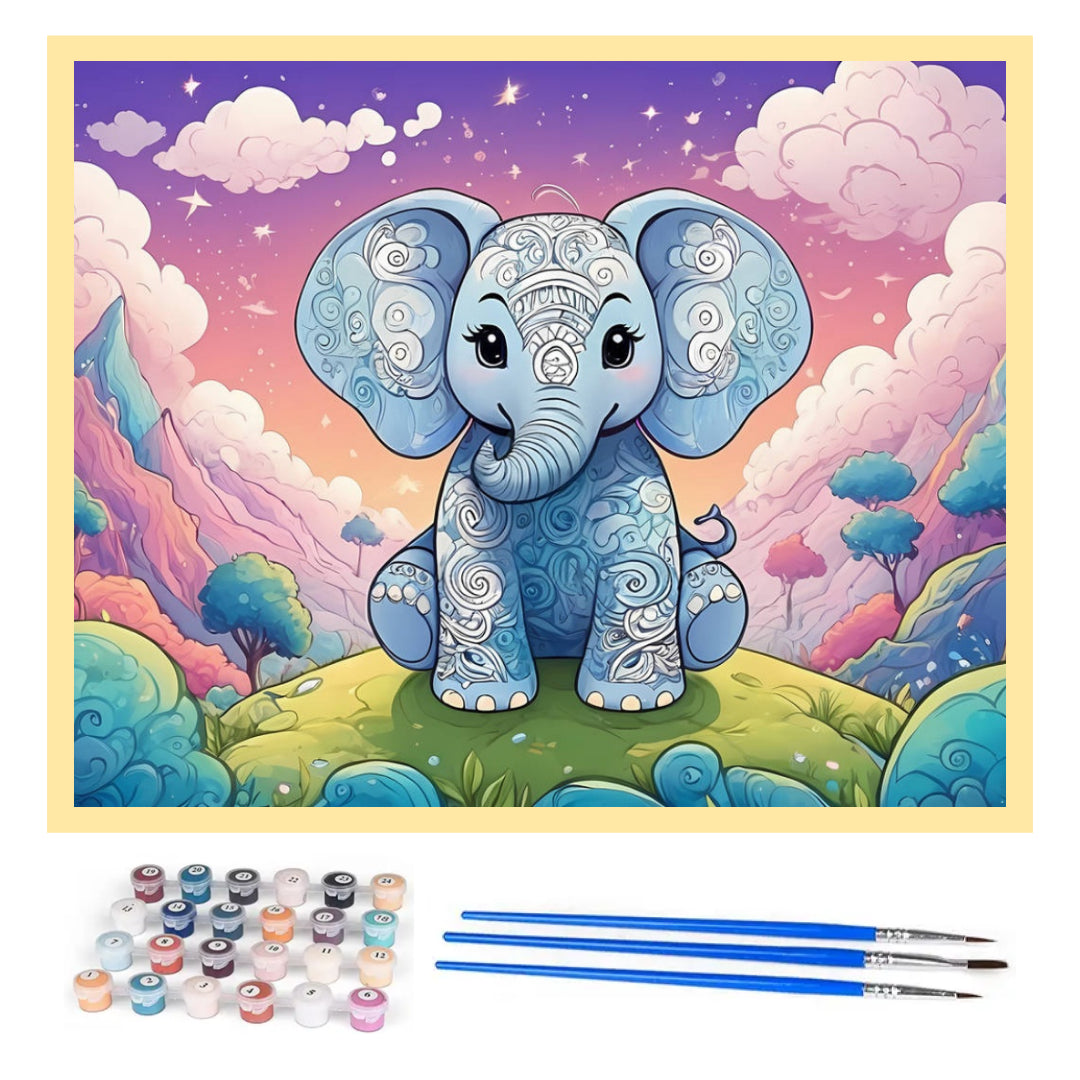 magic-elephant-paint-by-number-kit