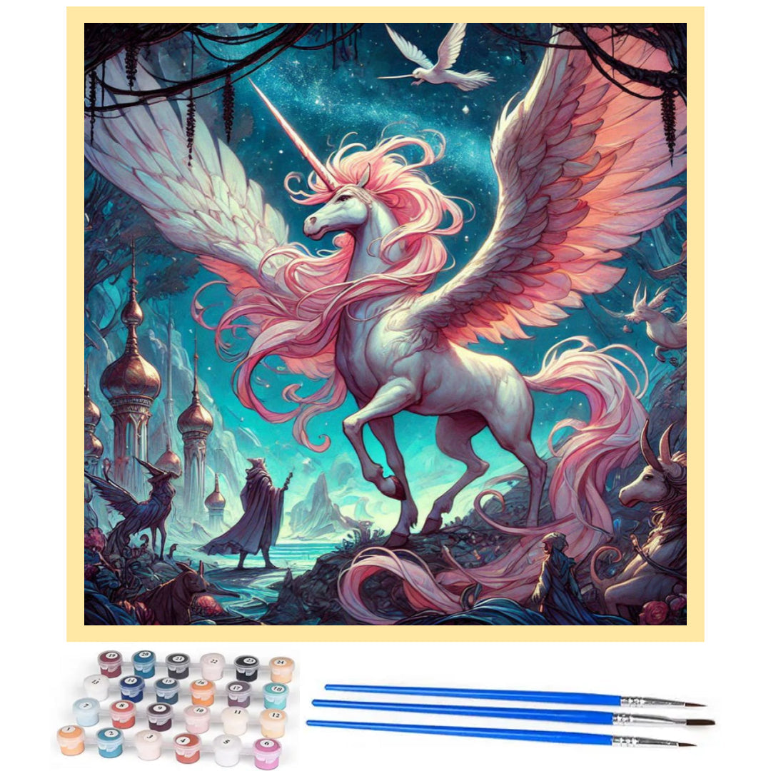 majestic-unicorn-paint-by-number-kit