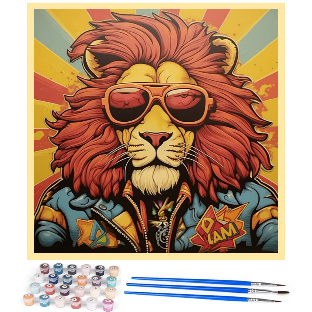 man-lion-paint-by-number-kit