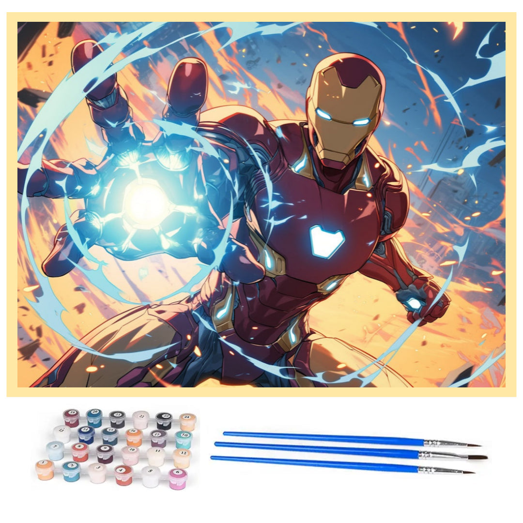 marvel-iron-man-paint-by-number-kit