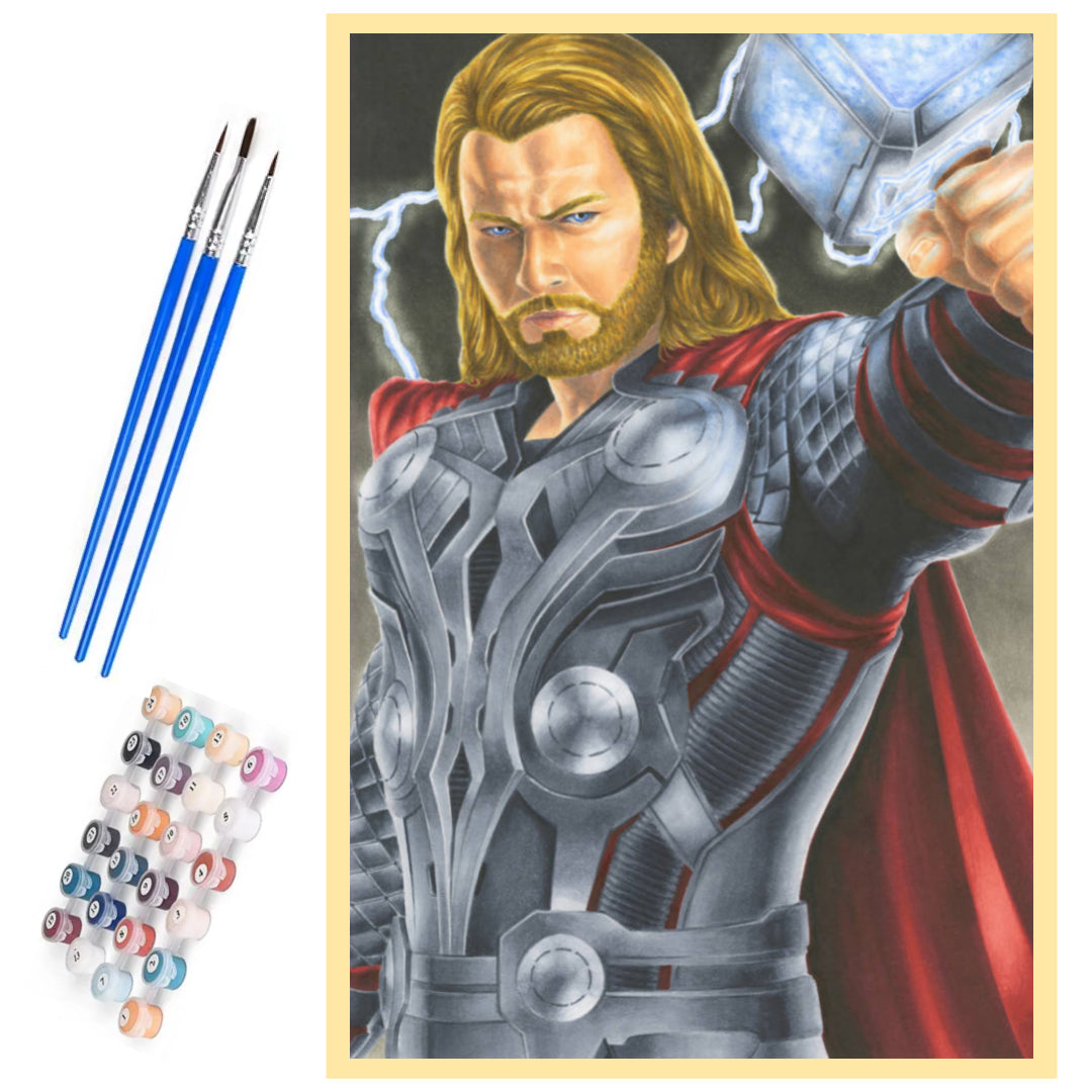 marvel-thor-paint-by-number-kit