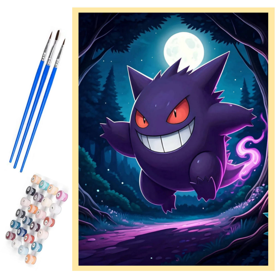 midnight-gengar-paint-by-number-kit