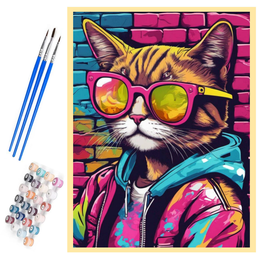modern-cool-cat-paint-by-number-kit