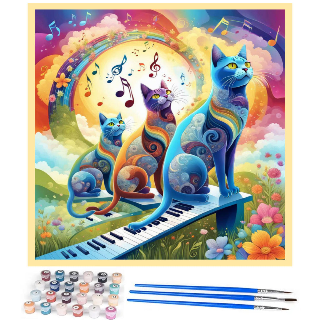 musician-cats-paint-by-number-kit