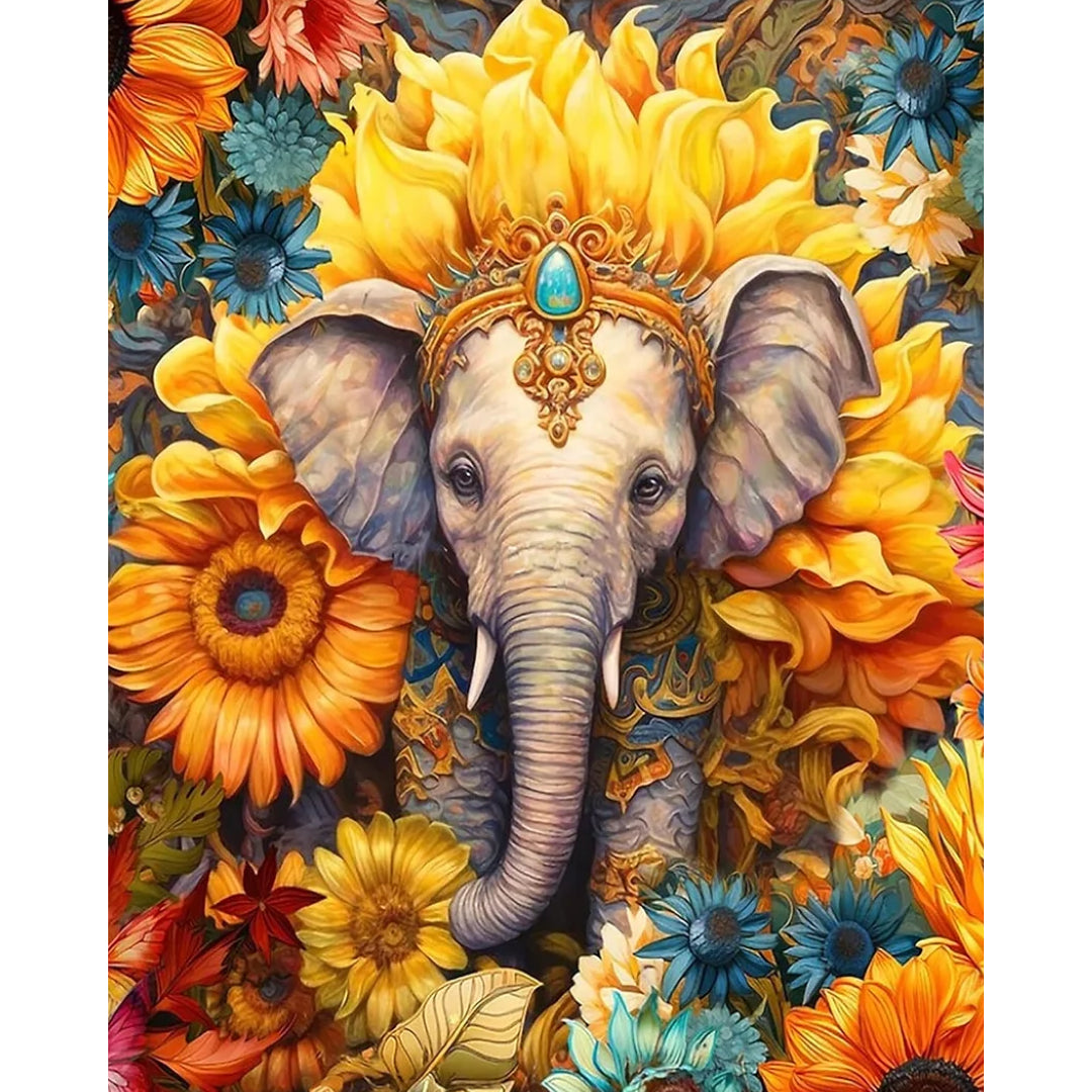 noble-little-elephant-paint-by-number-kit
