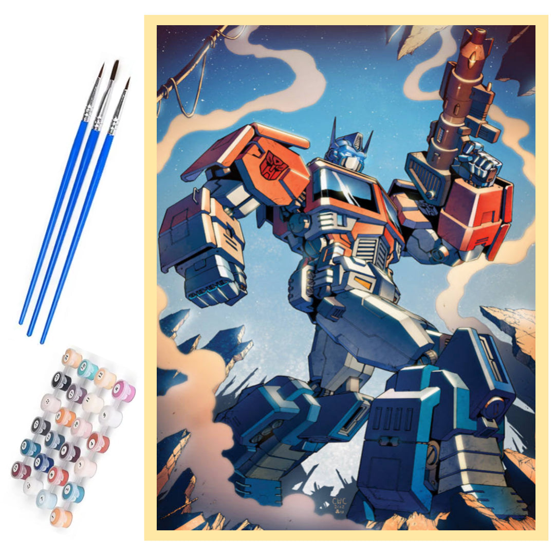 optimus-prime-paint-by-number-kit