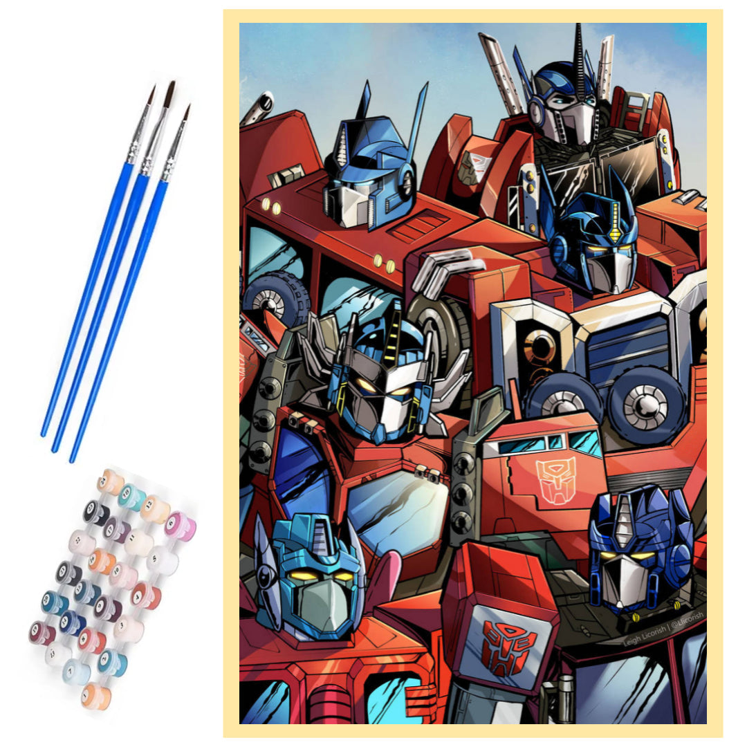 optimus-prime-family-paint-by-number-kit