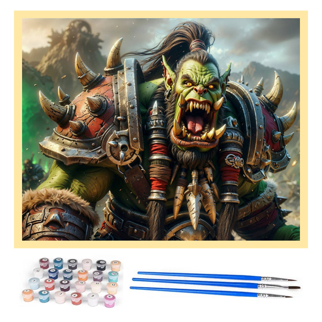 ork-warcraft-paint-by-number-kit