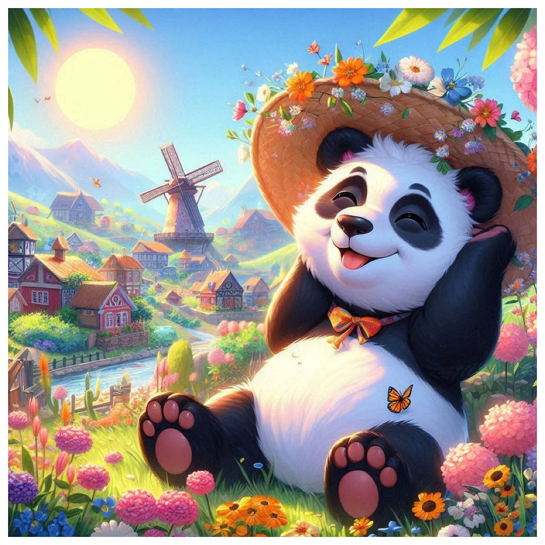 panda-enjoys-sunshine-paint-by-number-kit