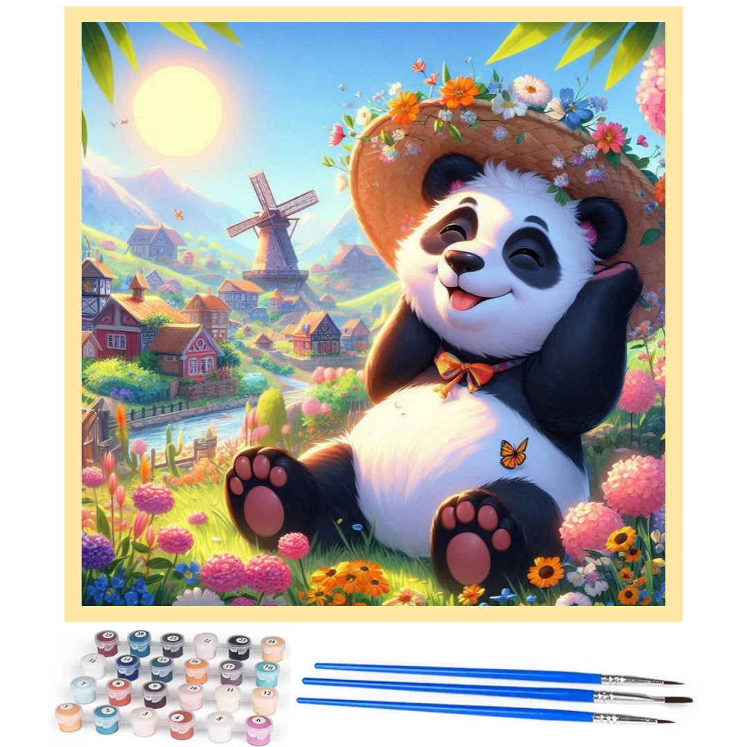 panda-enjoys-sunshine-paint-by-number-kit