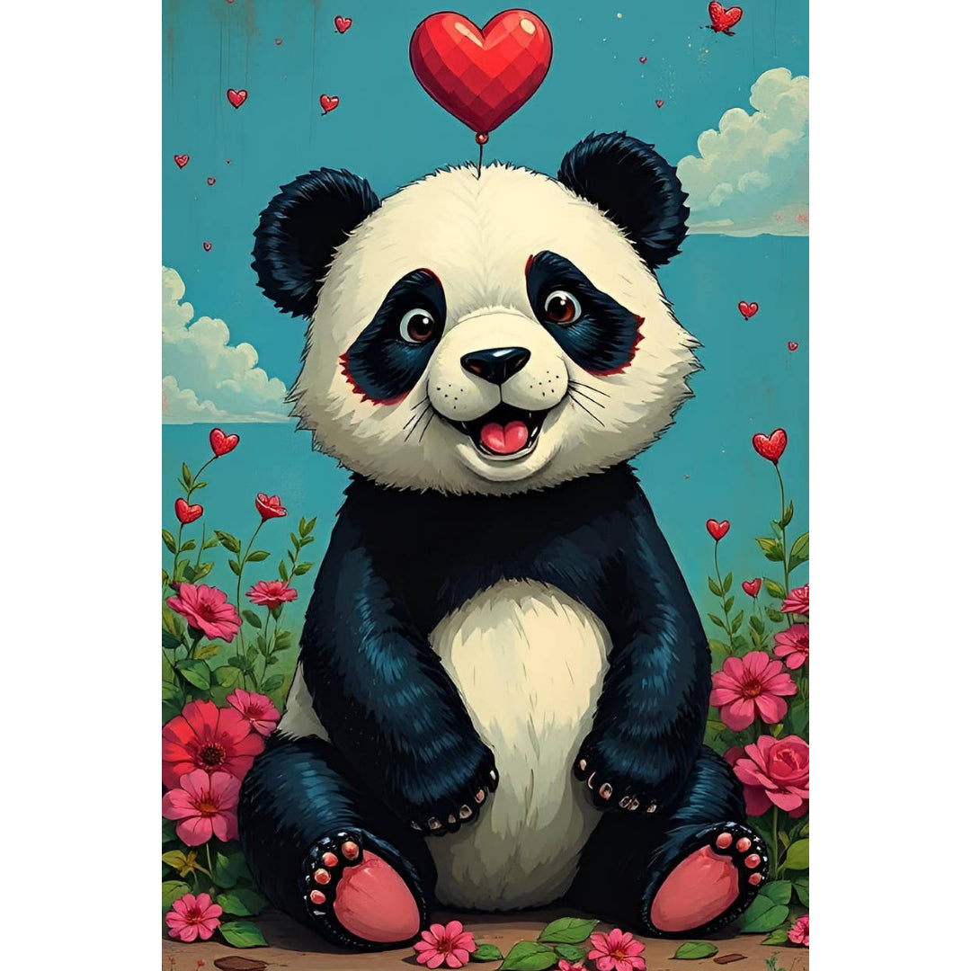 panda-floating-heart-paint-by-number-kit