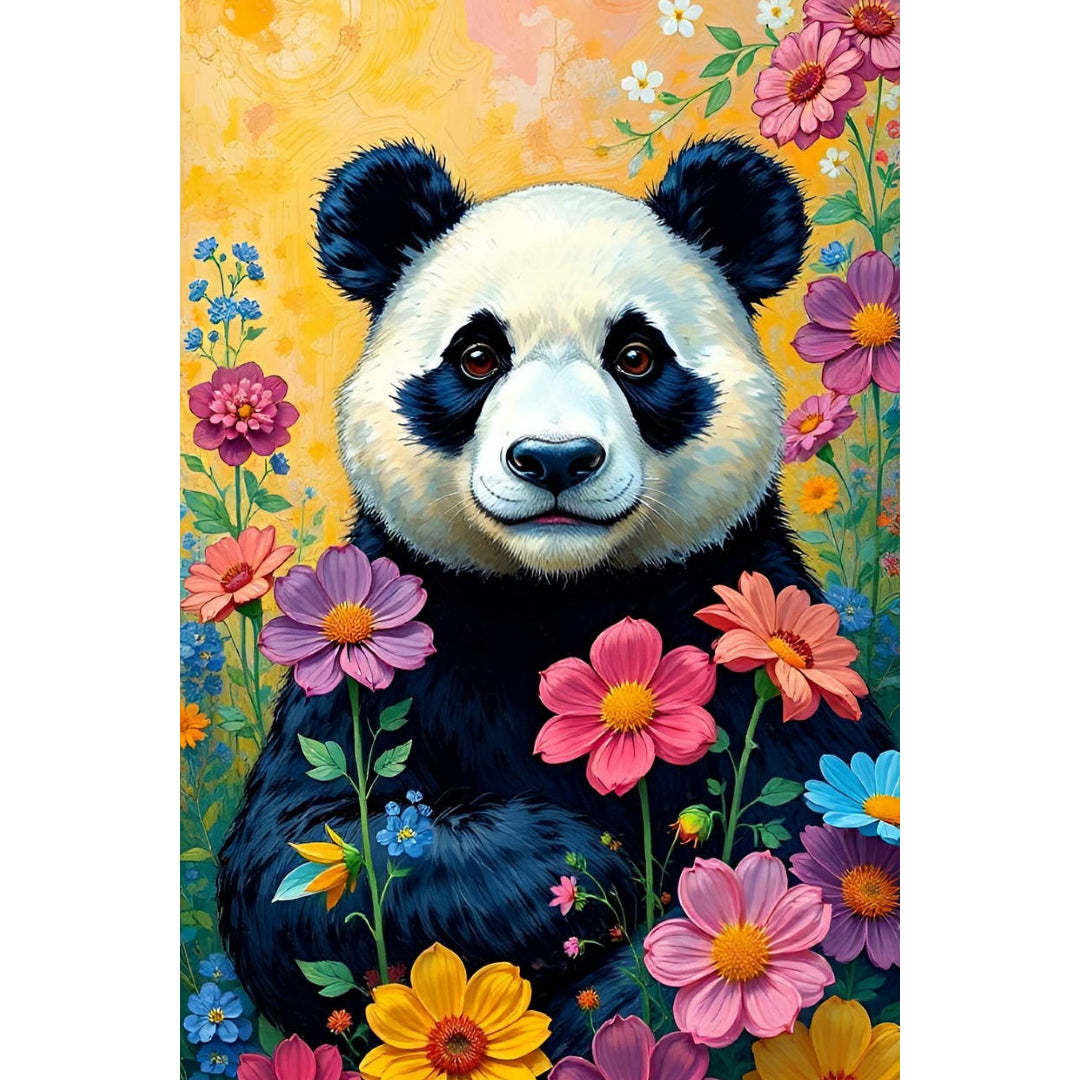 panda-in-flowers-paint-by-number-kit