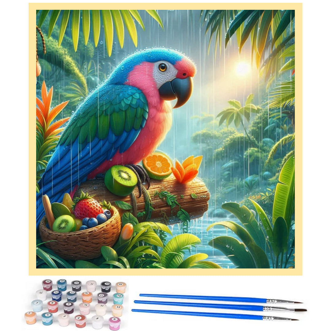 parrot-in-the-rain-paint-by-number-kit