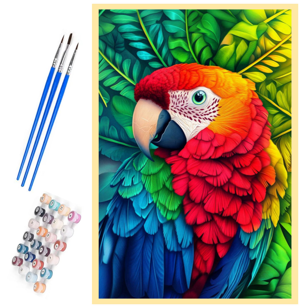 parrot-with-bright-eyes-paint-by-number-kit