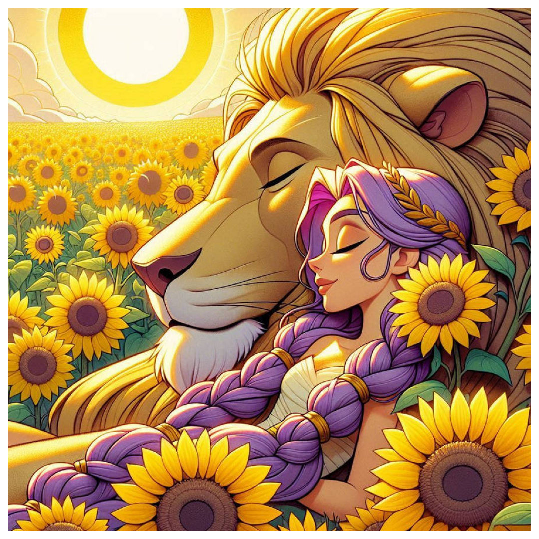 peaceful-lion-in-sunflowers-paint-by-number-kit