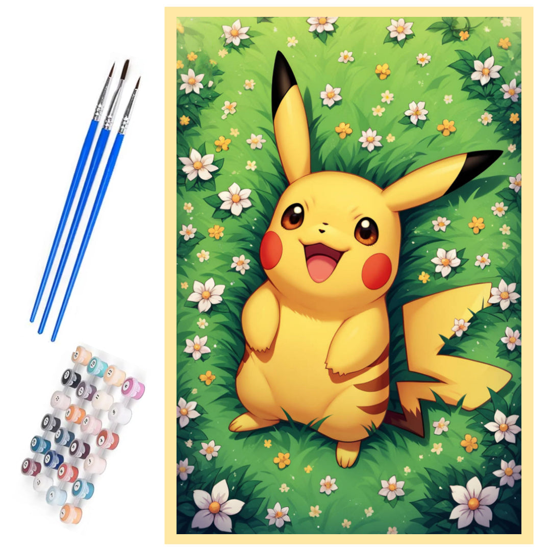 pikachu-secret-garden-paint-by-number-kit
