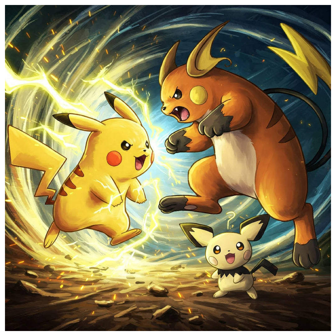 pikachu-vs-raichu-paint-by-number-kit