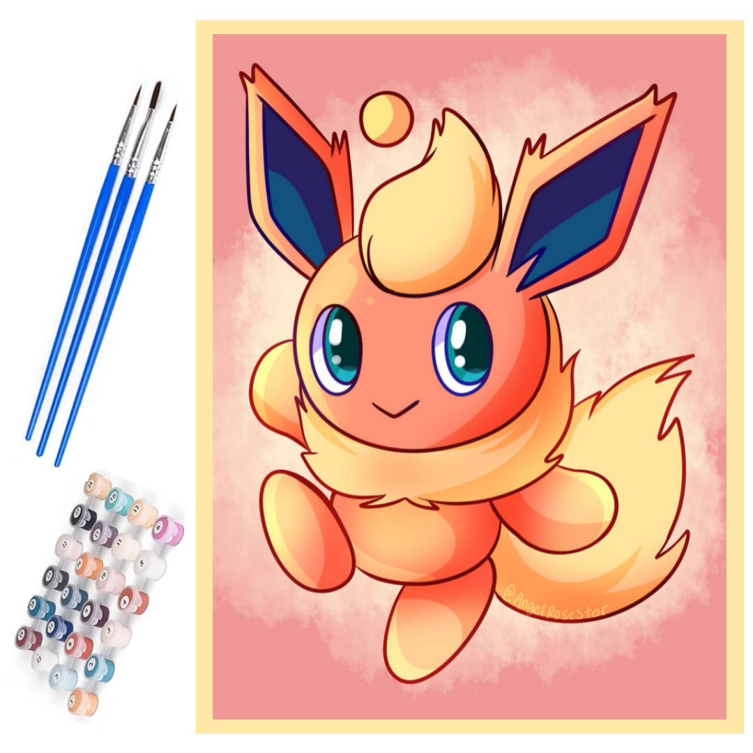 pokemon-flareon-paint-by-number-kit