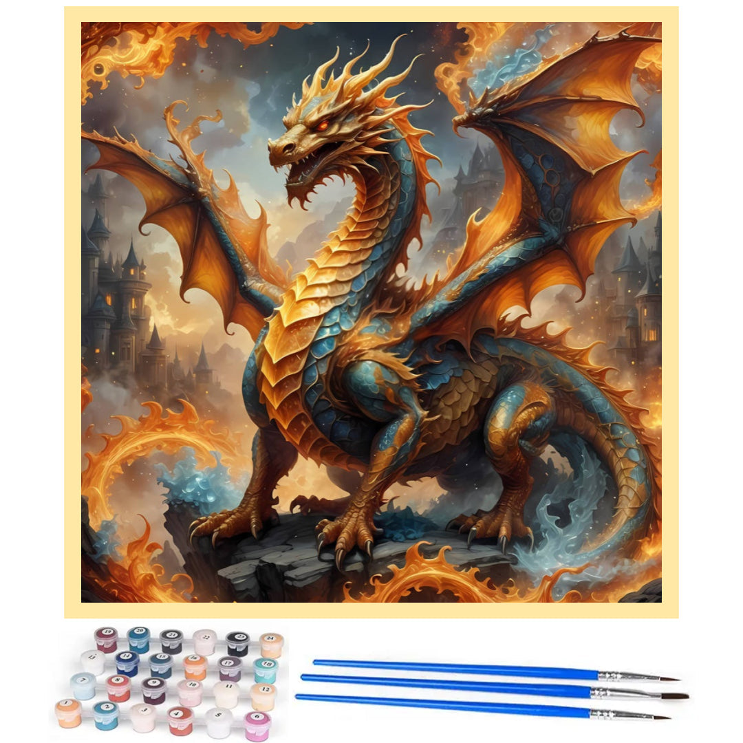 powerful-fire-dragon-paint-by-number-kit