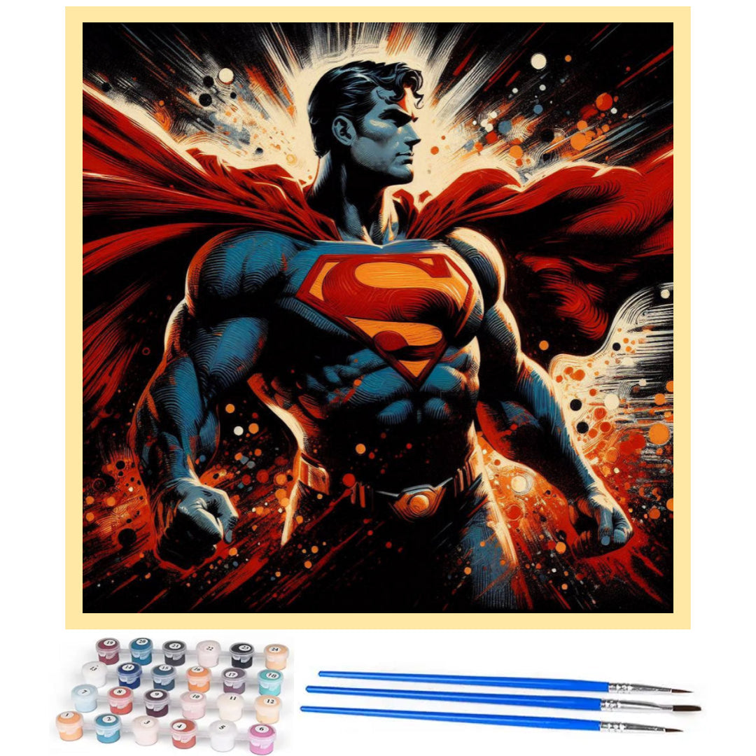 powerful-superman-paint-by-number-kit