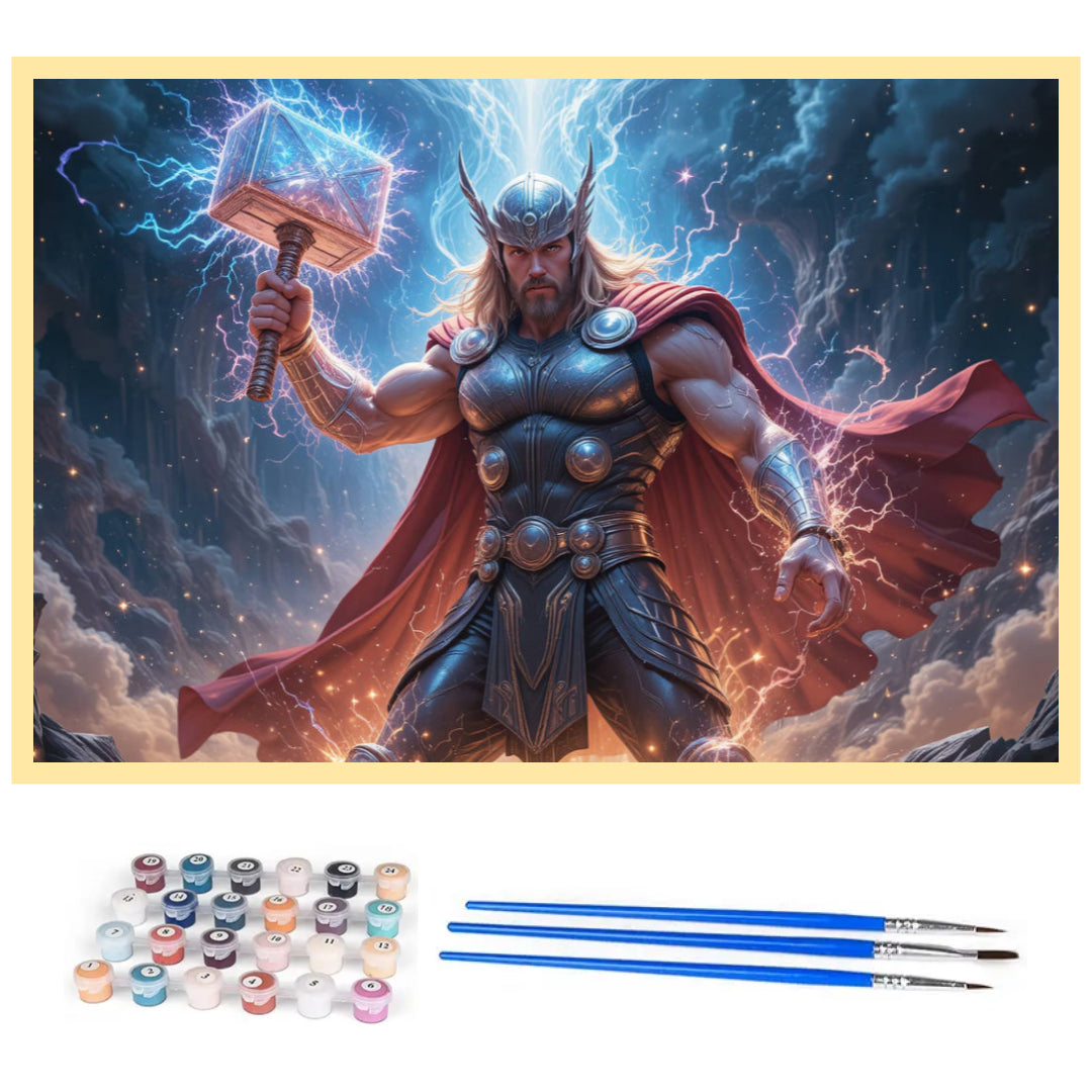 powerful-thor-paint-by-number-kit
