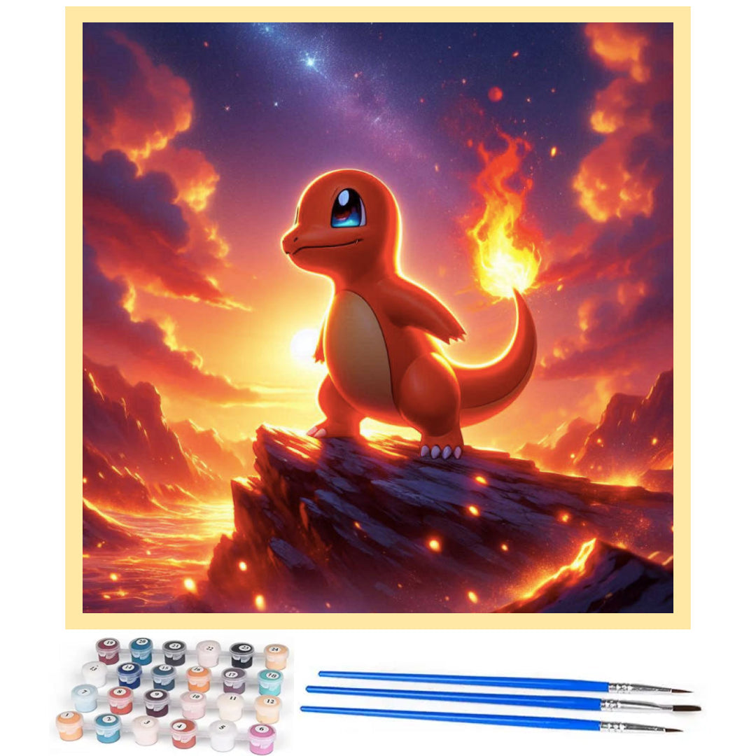 pretty-charmander-paint-by-number-kit