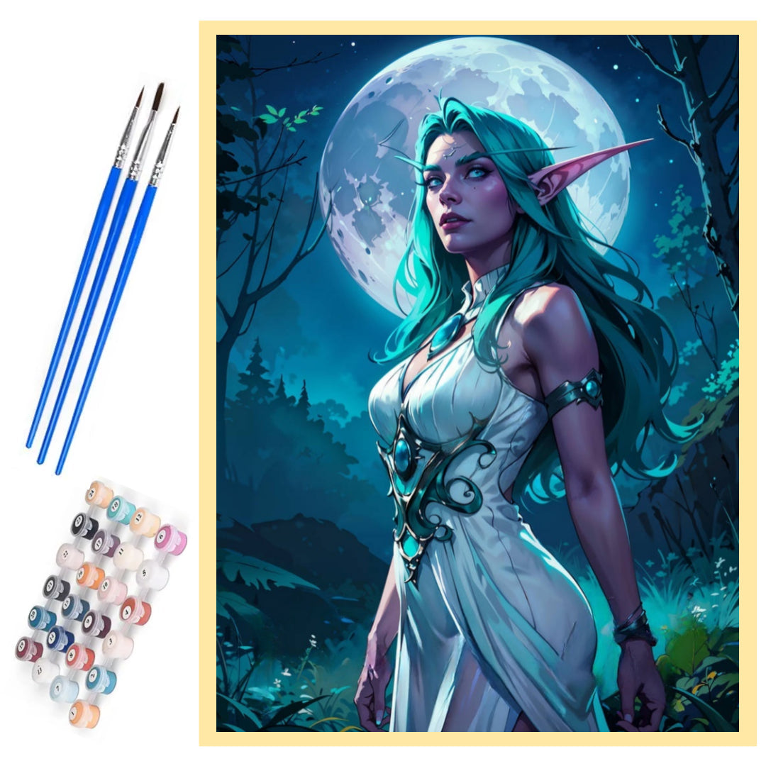 pretty-tyrande-paint-by-number-kit