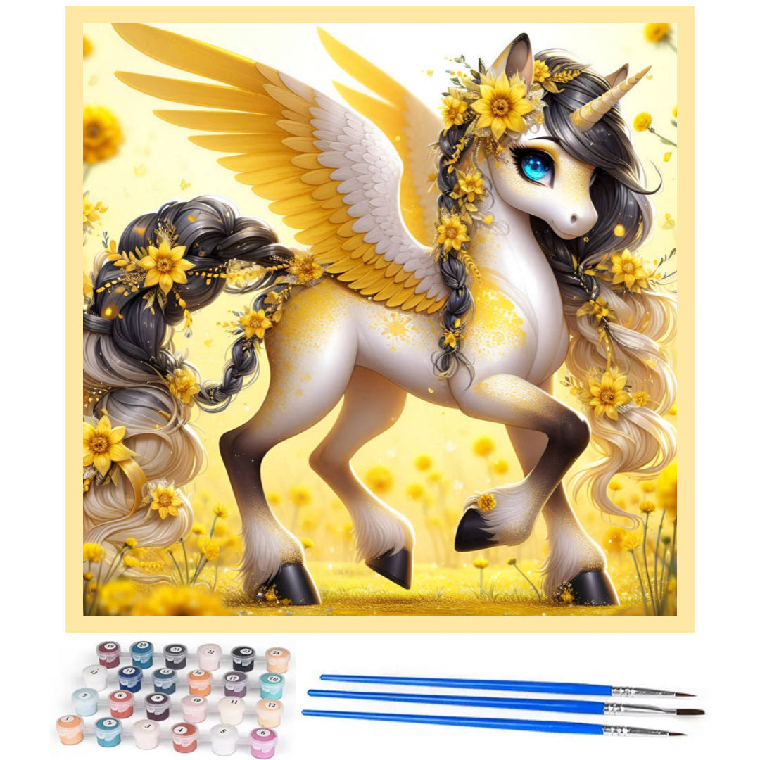 pretty-yellow-unicorn-paint-by-number-kit