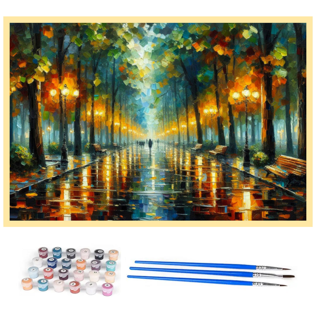 rain-in-the-park-paint-by-number-kit