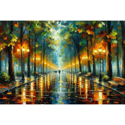 rain-in-the-park-paint-by-number-kit