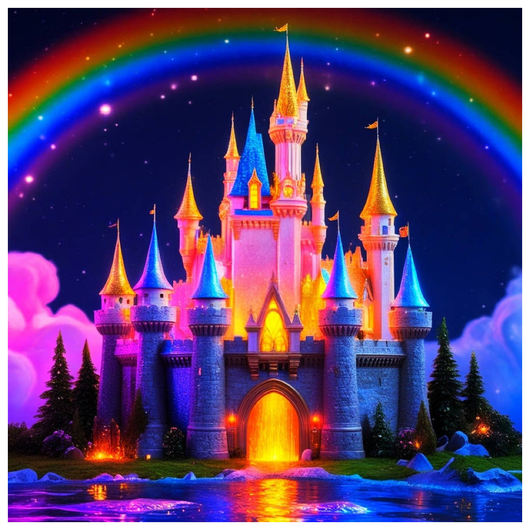 rainbow-disney-castle-paint-by-number-kit