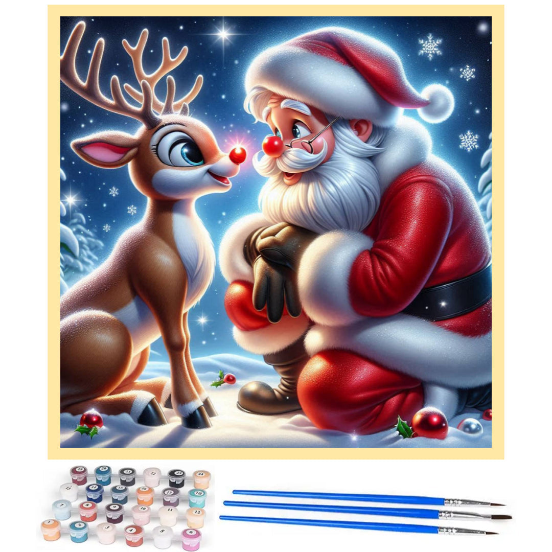 red-nose-santan-and-reindeer-paint-by-number-kit